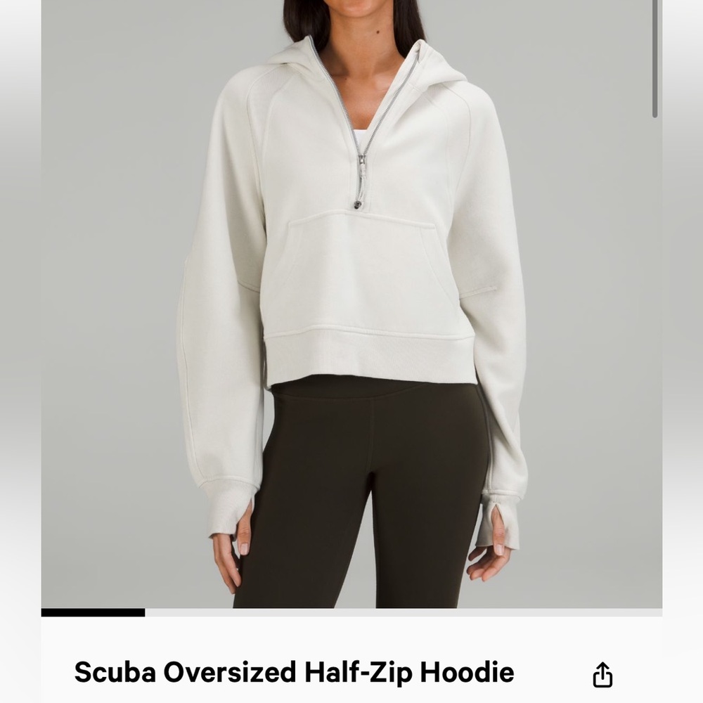 Scuba Oversized Half-Zip Hoodie